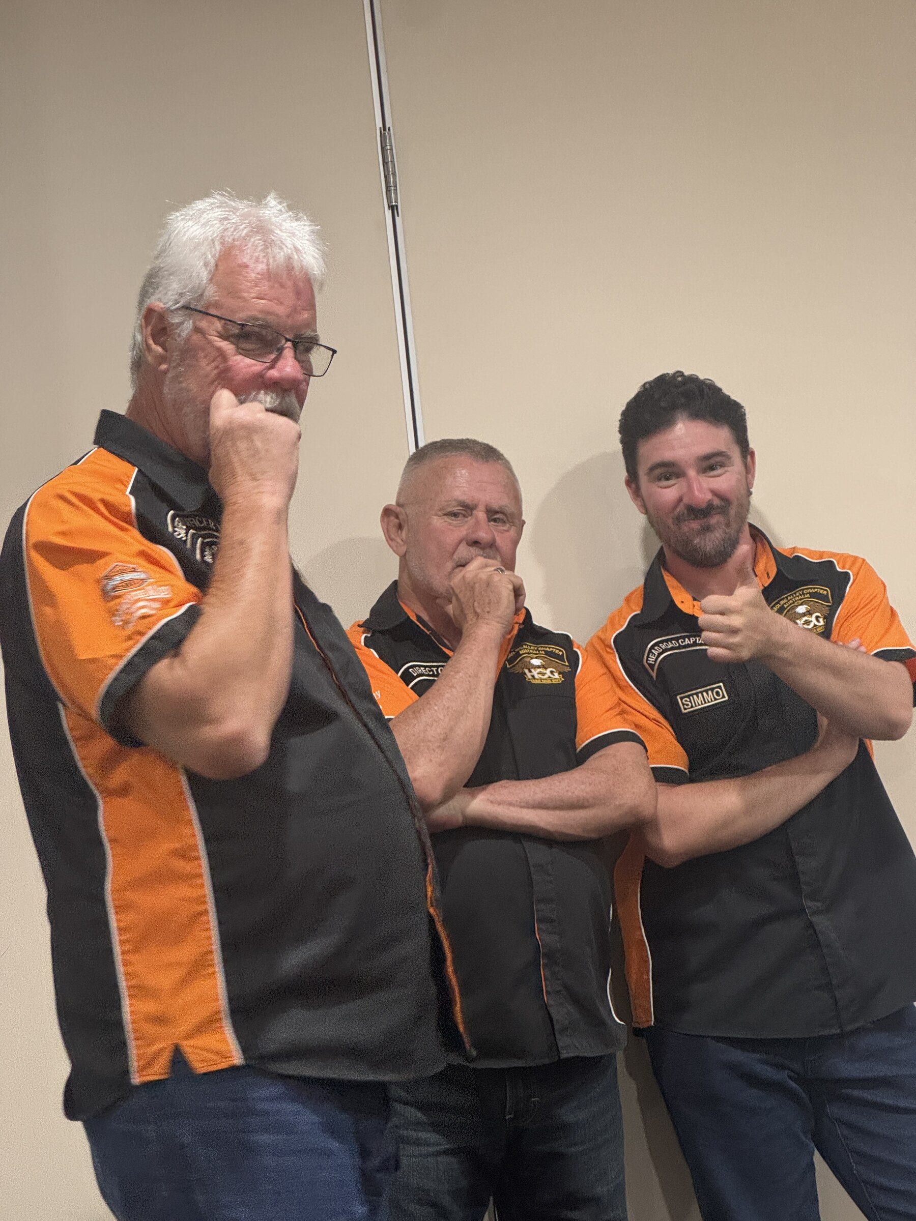 The GAHOG brains trust working out the weekend head count