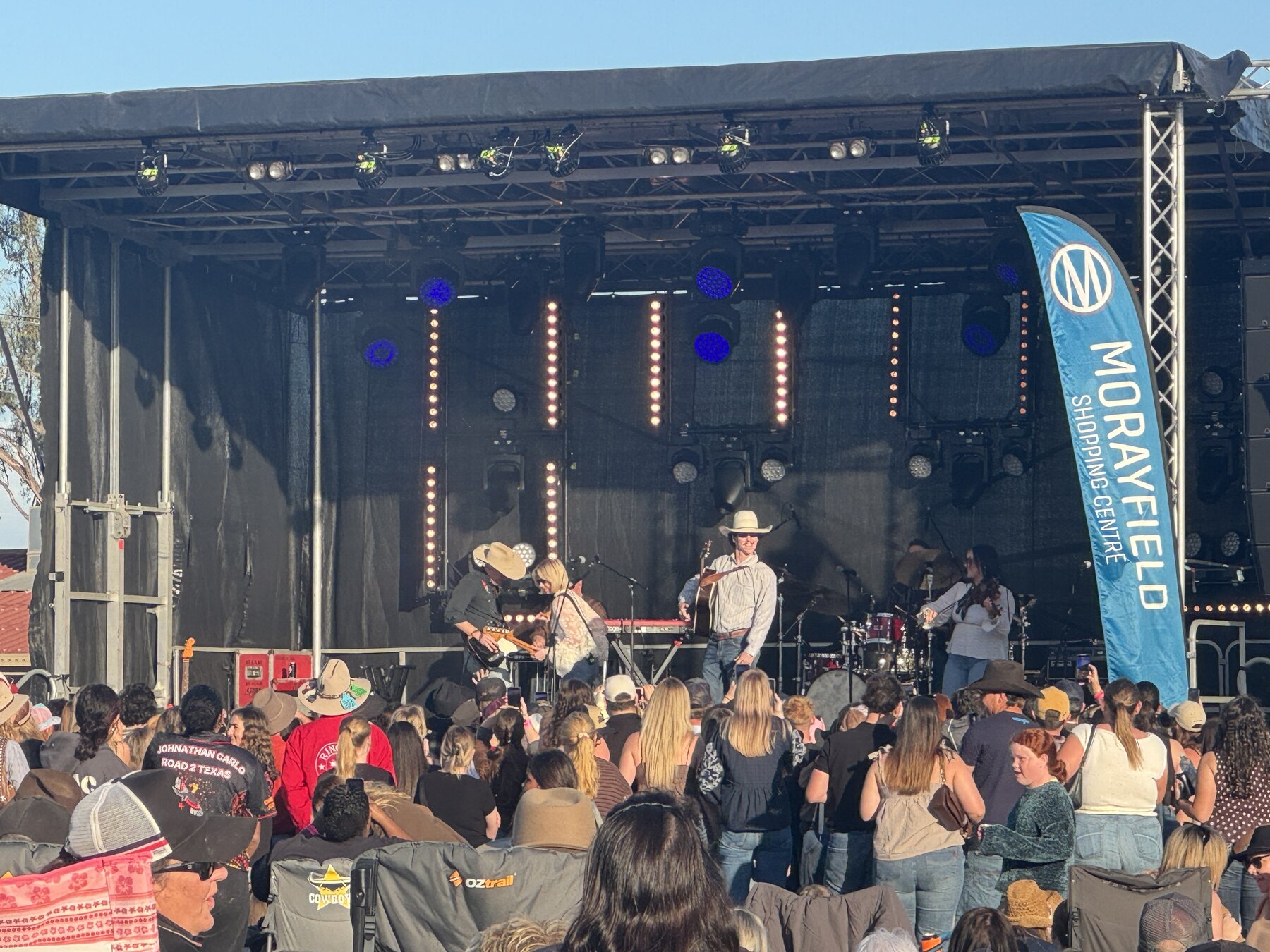 Mack Geiger performing at Caboolture Showgrounds