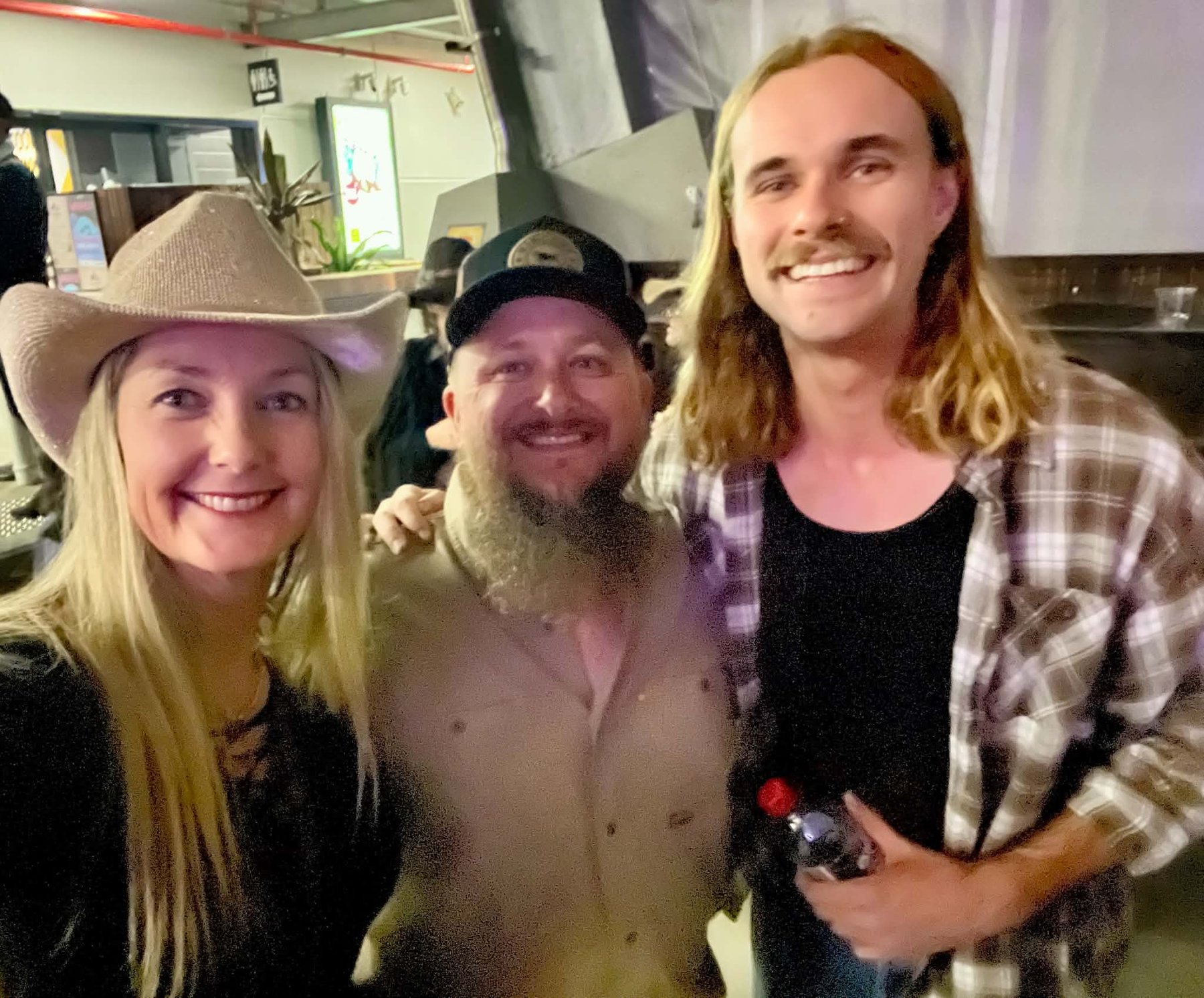 Shane and friends with Austin Mackay at Lasso Country Music Festival