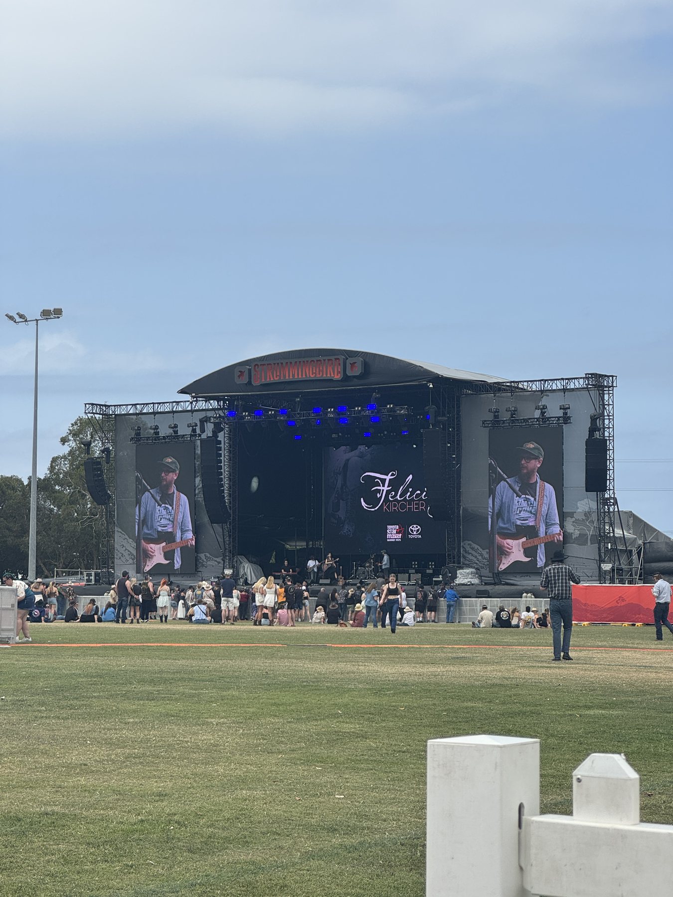 The Strummingbird main stage during a daytime performance