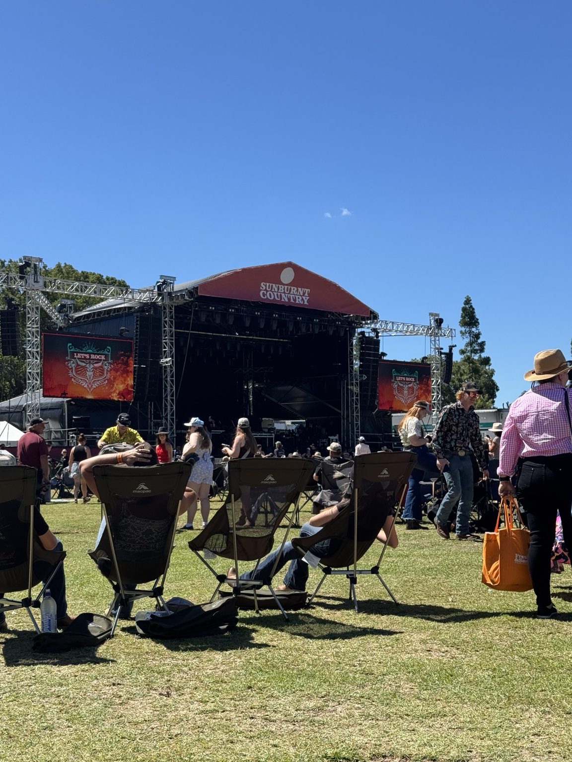 The Sunburnt Country main stage in Toowoomba