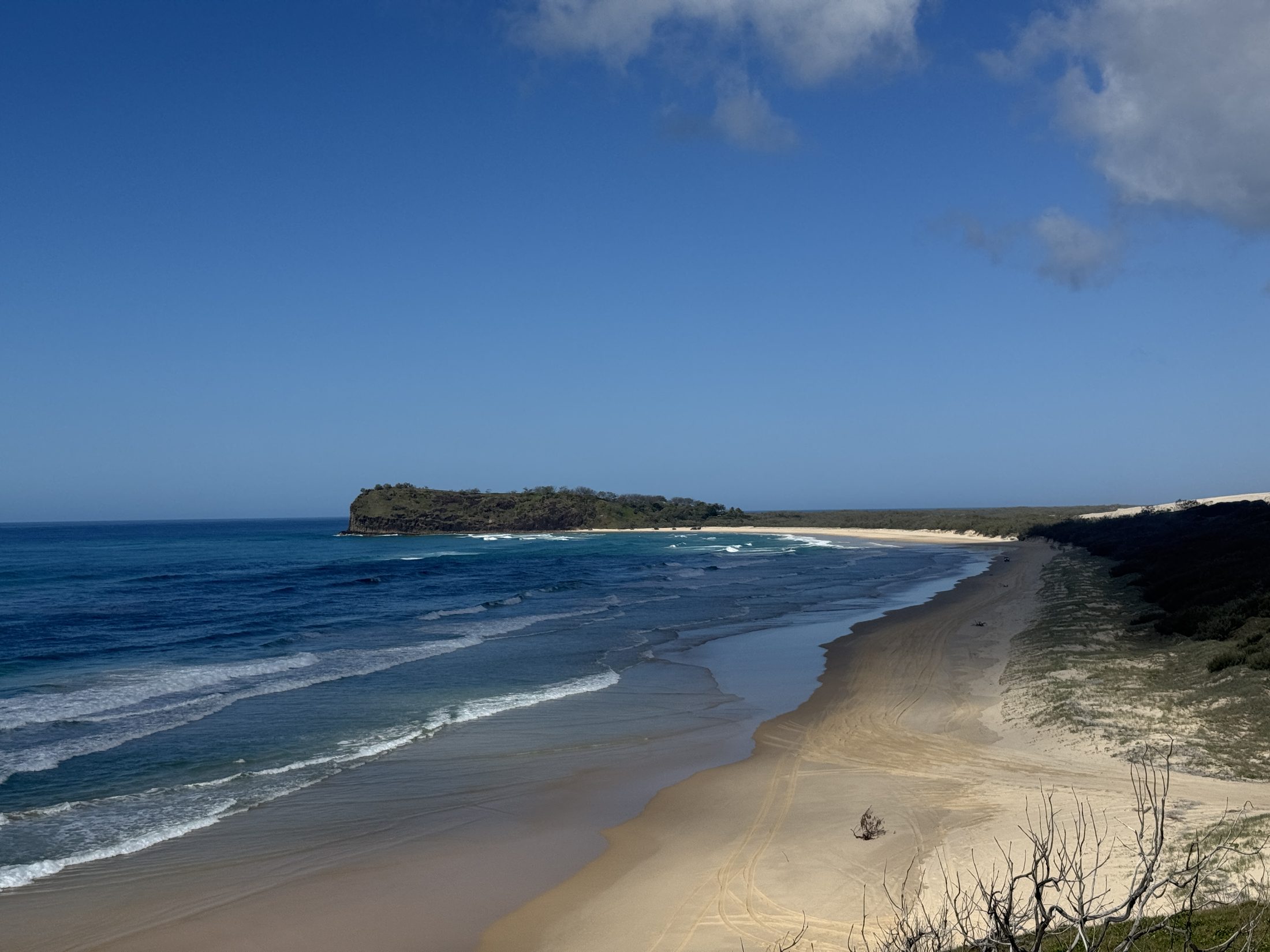Northern K'gari coastline from Day 3