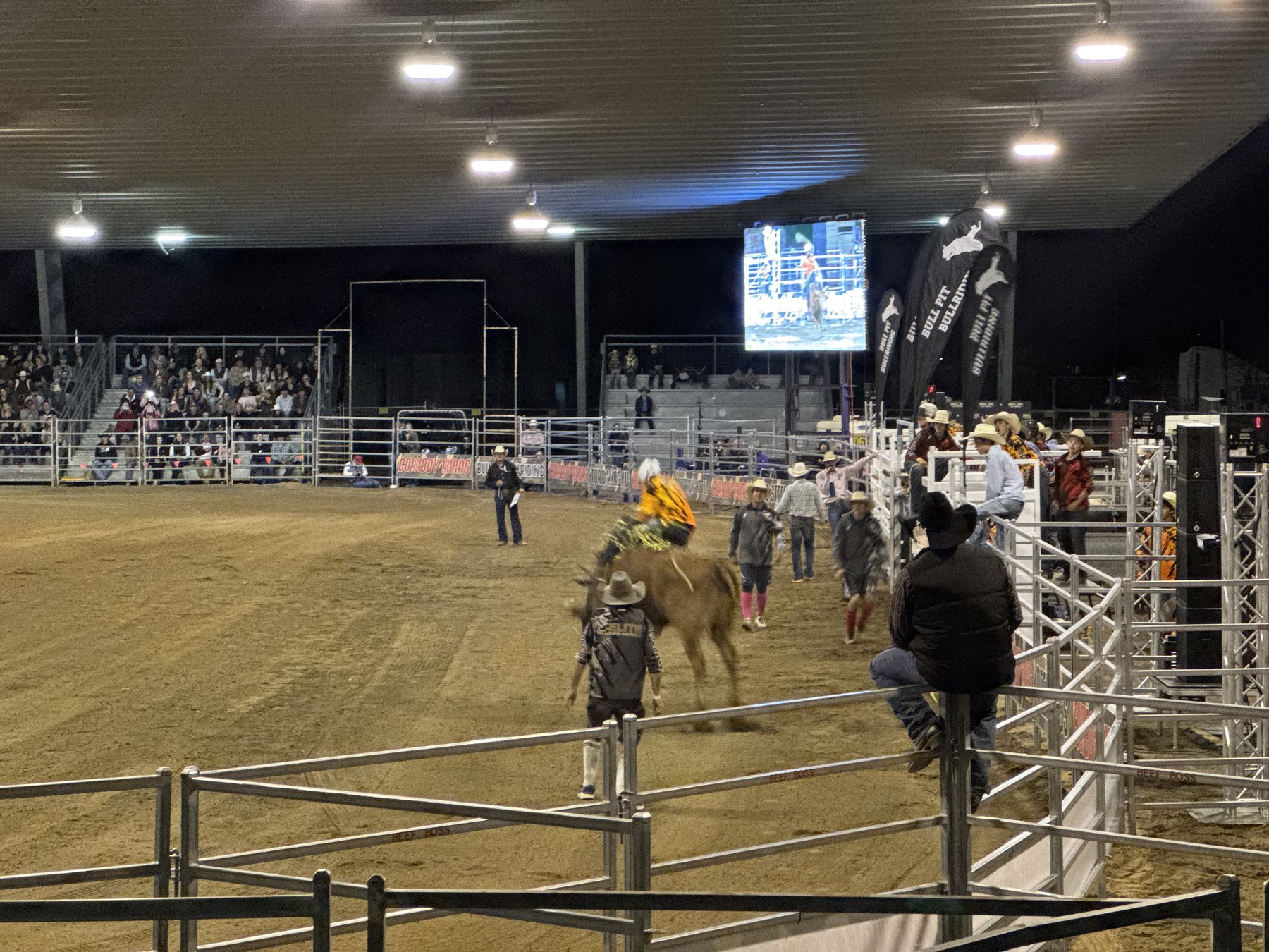 Rodeo rider action at Dalby Cowboy Wars.